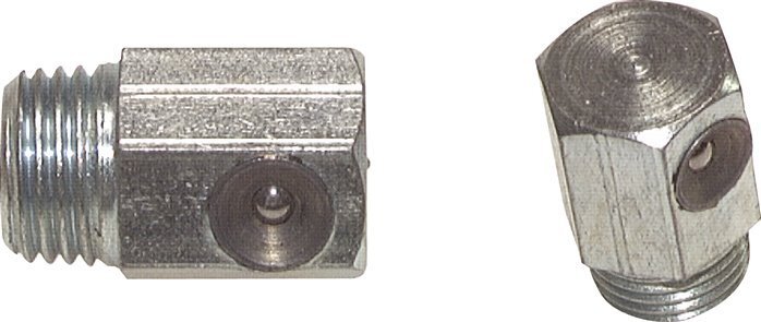Rechtwinkliger Trichterschmiernippel Stahl M8x1 DIN 3405 [2 Stück]