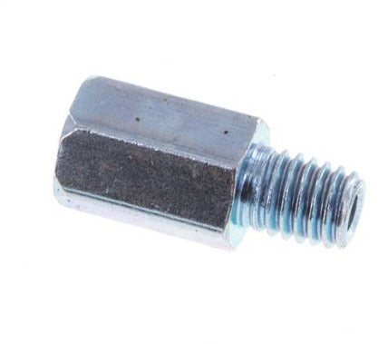 Männlicher/weiblicher M6x1-Fettnippel aus Stahl, Verlängerung 16 mm [2 Stück]