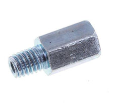 Männlicher/weiblicher M6x1-Fettnippel aus Stahl, Verlängerung 16 mm [2 Stück]