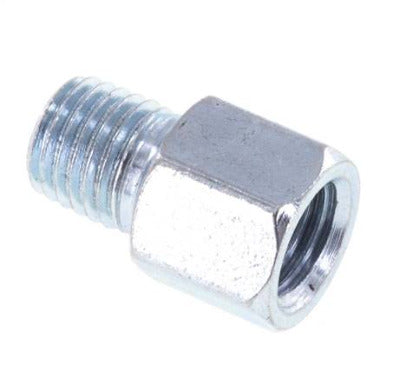 Männlicher/weiblicher M8x1-Fettnippel aus Stahl, Verlängerung 14 mm [2 Stück]