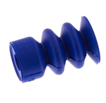 14mm Faltenbalg PUR Blau Vakuum-Saugnapf Hub 10mm