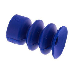 14mm Faltenbalg PUR Blau Vakuum-Saugnapf Hub 10mm