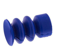 14mm Faltenbalg PUR Blau Vakuum-Saugnapf Hub 10mm