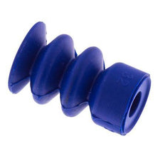 14mm Faltenbalg PUR Blau Vakuum-Saugnapf Hub 10mm