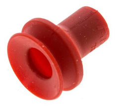 16mm Faltenbalg Silikon Rot Vakuum Saugnapf Hub 6.7mm [2 Stück]