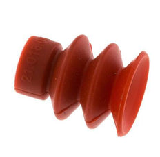 18mm Faltenbalg Silikon Rot Vakuum-Saugnapf Hub 8mm