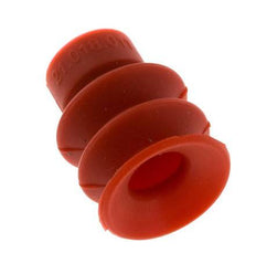 18mm Faltenbalg Silikon Rot Vakuum-Saugnapf Hub 8mm