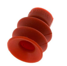 18mm Faltenbalg Silikon Rot Vakuum-Saugnapf Hub 8mm