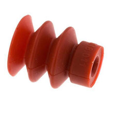 18mm Faltenbalg Silikon Rot Vakuum-Saugnapf Hub 8mm