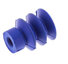 18mm Faltenbalg PUR Blau Vakuum-Saugnapf Hub 8mm
