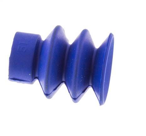 18mm Faltenbalg PUR Blau Vakuum-Saugnapf Hub 8mm