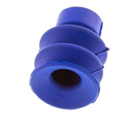 18mm Faltenbalg PUR Blau Vakuum-Saugnapf Hub 8mm