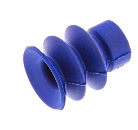 18mm Faltenbalg PUR Blau Vakuum-Saugnapf Hub 8mm