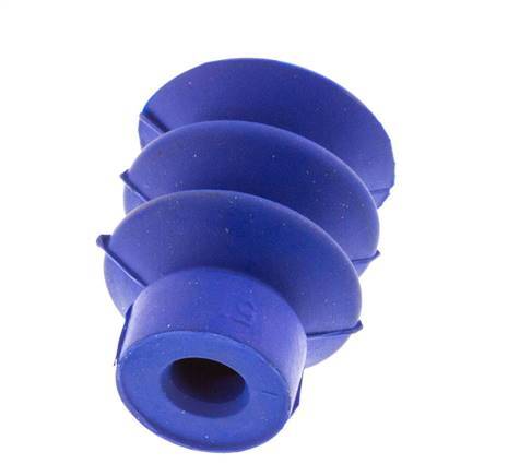 18mm Faltenbalg PUR Blau Vakuum-Saugnapf Hub 8mm