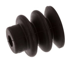 30mm Faltenbalg NBR Schwarz Vakuum-Saugnapf Hub 13mm