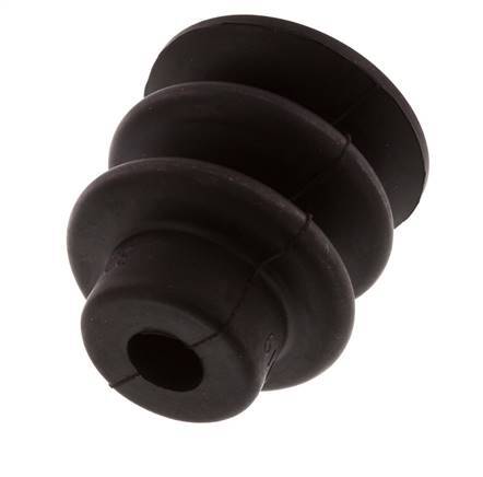 30mm Faltenbalg NBR Schwarz Vakuum-Saugnapf Hub 13mm