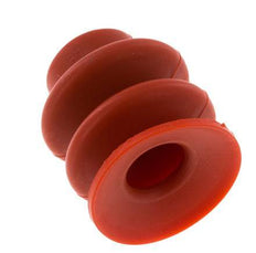 30mm Faltenbalg Silikon Rot Vakuum-Saugnapf Hub 13mm