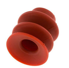 30mm Faltenbalg Silikon Rot Vakuum-Saugnapf Hub 13mm