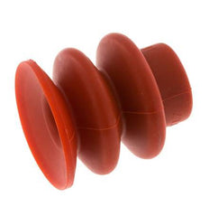 30mm Faltenbalg Silikon Rot Vakuum-Saugnapf Hub 13mm
