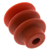 30mm Faltenbalg Silikon Rot Vakuum-Saugnapf Hub 13mm
