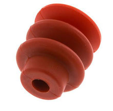30mm Faltenbalg Silikon Rot Vakuum-Saugnapf Hub 13mm