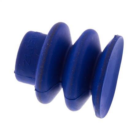 30mm Faltenbalg PUR Blau Vakuum-Saugnapf Hub 13mm
