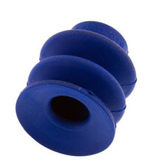 30mm Faltenbalg PUR Blau Vakuum-Saugnapf Hub 13mm
