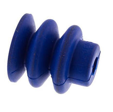 30mm Faltenbalg PUR Blau Vakuum-Saugnapf Hub 13mm