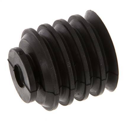 30mm Faltenbalg CR Schwarz Vakuum-Saugnapf Hub 21mm