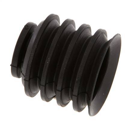 30mm Faltenbalg CR Schwarz Vakuum-Saugnapf Hub 21mm