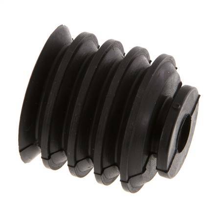 30mm Faltenbalg CR Schwarz Vakuum-Saugnapf Hub 21mm