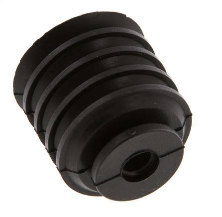 30mm Faltenbalg CR Schwarz Vakuum-Saugnapf Hub 21mm