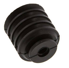 30mm Faltenbalg CR Schwarz Vakuum-Saugnapf Hub 21mm
