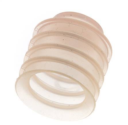 30mm Faltenbalg Silikon Klar Vakuum Saugnapf Hub 21mm
