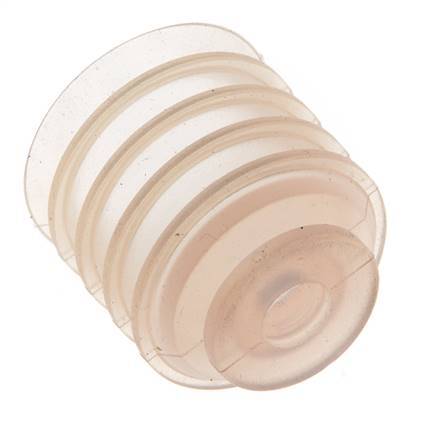 30mm Faltenbalg Silikon Klar Vakuum Saugnapf Hub 21mm