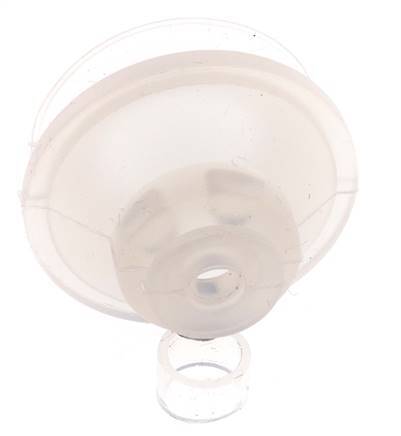 32mm Faltenbalg Silikon Klar Vakuum Saugnapf Hub 9mm