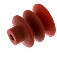 40mm Faltenbalg Silikon Rot Vakuum-Saugnapf Hub 20mm