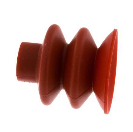 40mm Faltenbalg Silikon Rot Vakuum-Saugnapf Hub 20mm
