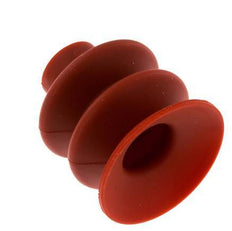 40mm Faltenbalg Silikon Rot Vakuum-Saugnapf Hub 20mm