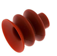 40mm Faltenbalg Silikon Rot Vakuum-Saugnapf Hub 20mm
