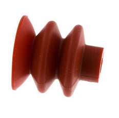 40mm Faltenbalg Silikon Rot Vakuum-Saugnapf Hub 20mm
