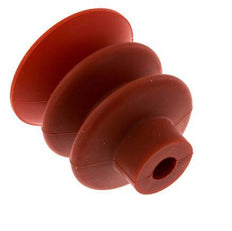 40mm Faltenbalg Silikon Rot Vakuum-Saugnapf Hub 20mm