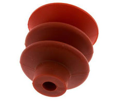 40mm Faltenbalg Silikon Rot Vakuum-Saugnapf Hub 20mm