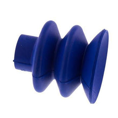 40mm Faltenbalg PUR Blau Vakuum-Saugnapf Hub 20mm