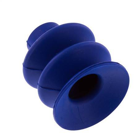 40mm Faltenbalg PUR Blau Vakuum-Saugnapf Hub 20mm