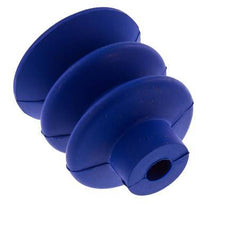 40mm Faltenbalg PUR Blau Vakuum-Saugnapf Hub 20mm