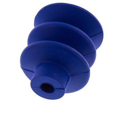 40mm Faltenbalg PUR Blau Vakuum-Saugnapf Hub 20mm