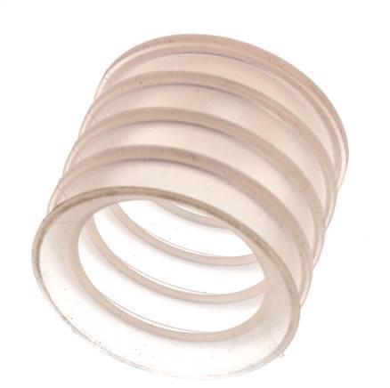 50mm Faltenbalg Silikon Klar Vakuum Saugnapf Hub 30mm
