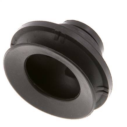 52mm Faltenbalg CR Schwarz Vakuum-Saugnapf Hub 12mm