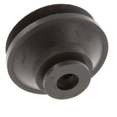 52mm Faltenbalg CR Schwarz Vakuum-Saugnapf Hub 12mm